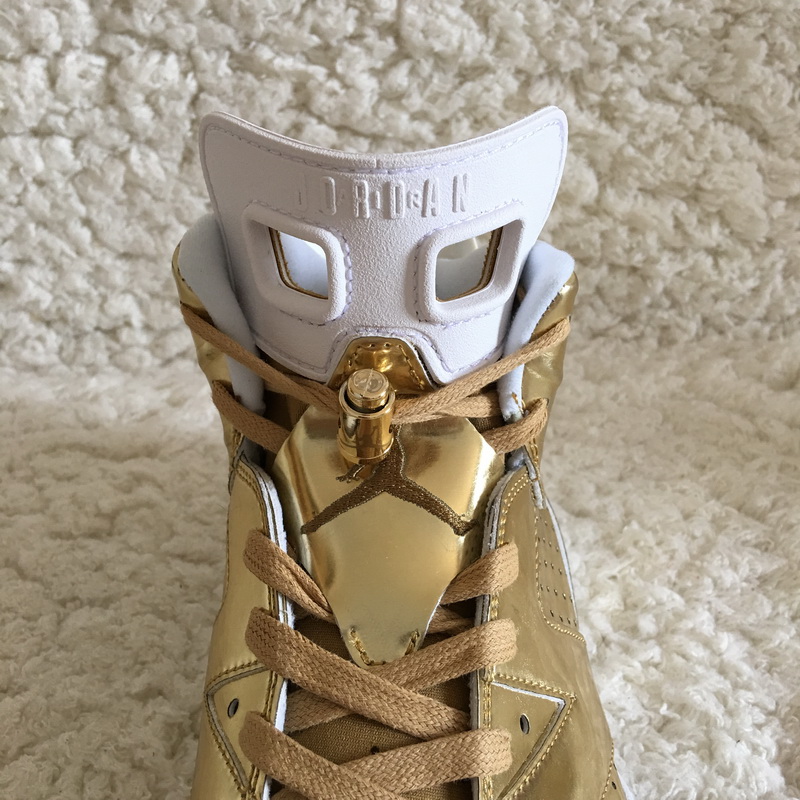 Authentic Air Jordan 6 Pinnacle Gold